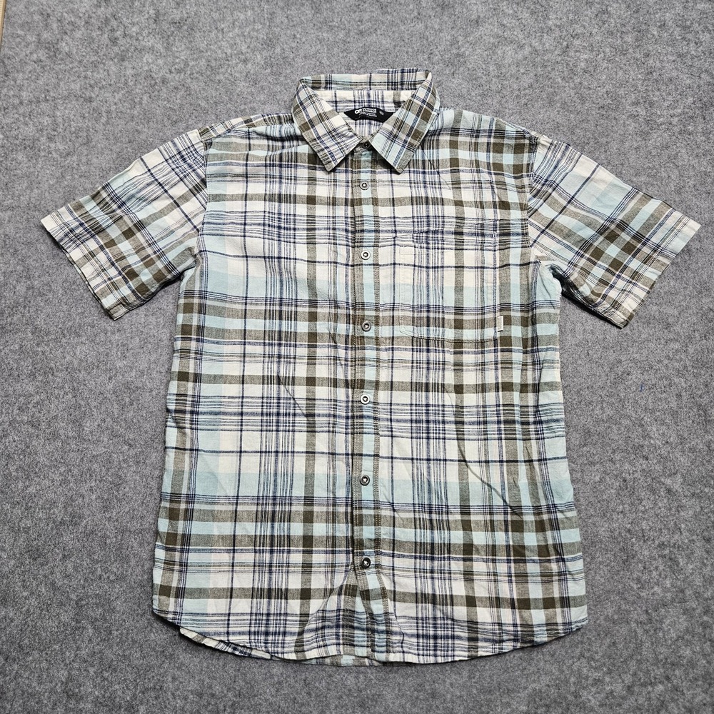 Outdoor Research‎ Medium Weisse Plaid Button Up Hiking Stretch